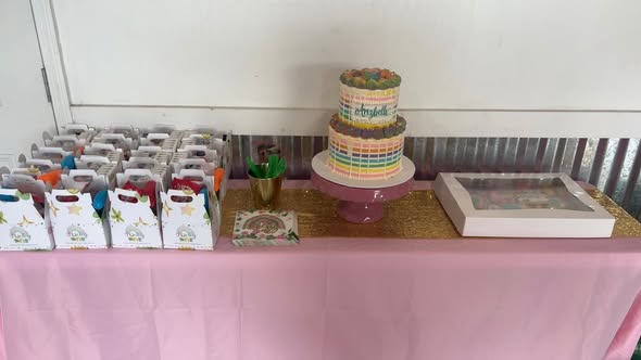 Styled dessert and event table